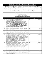Exclusive Rigging Fees Exclusive Rigging Fees