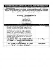 Exclusive Rigging Fees Exclusive Rigging Fees
