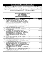 Exclusive Rigging Fees Exclusive Rigging Fees