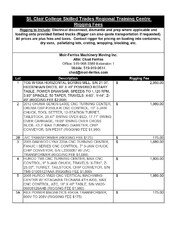 Exclusive Rigging Fees Exclusive Rigging Fees