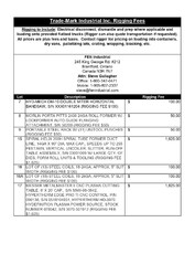 Exclusive Rigging Fees Exclusive Rigging Fees